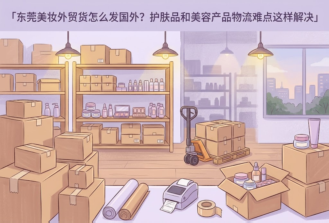 东莞美妆外贸货怎么发国外?护肤品和美容产品物流难点这样解决