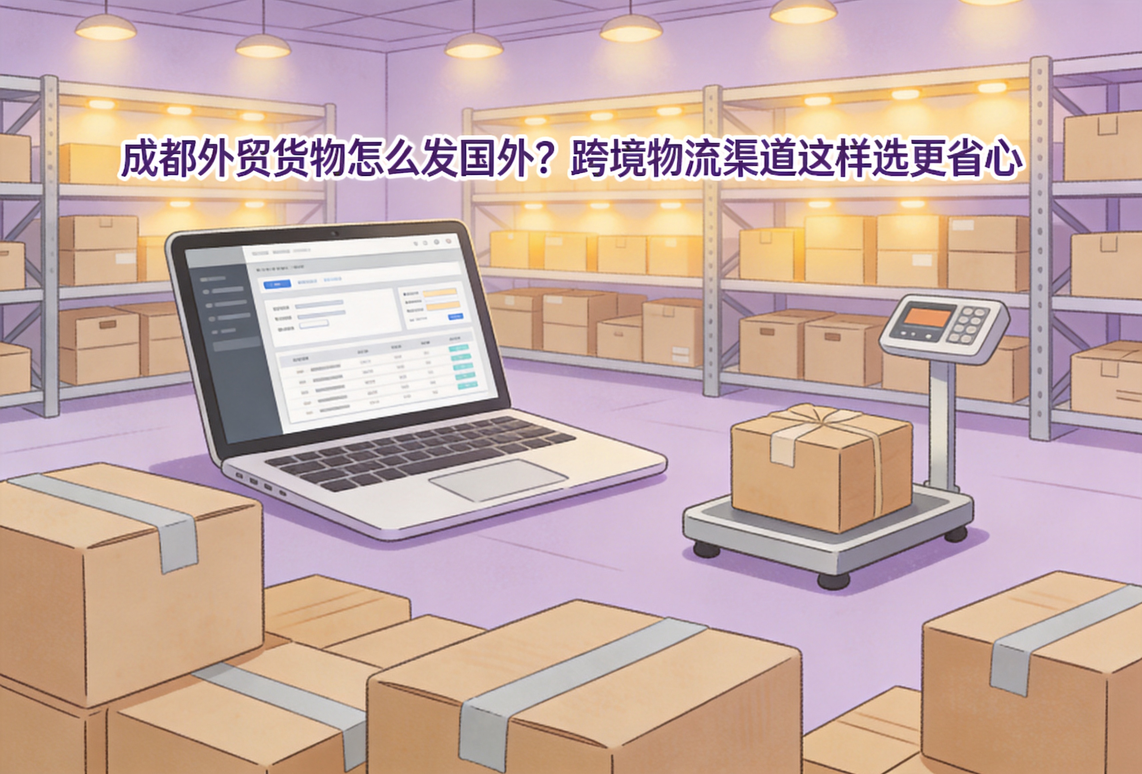 成都外贸货物怎么发国外?跨境物流渠道这样选更省心